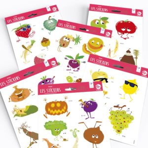 Stickers – Collection Fruits et légumes rigolos