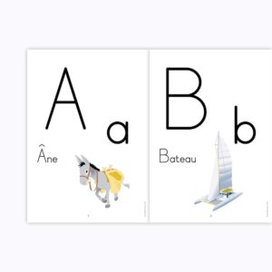 Frise abécédaire Écriture bâton